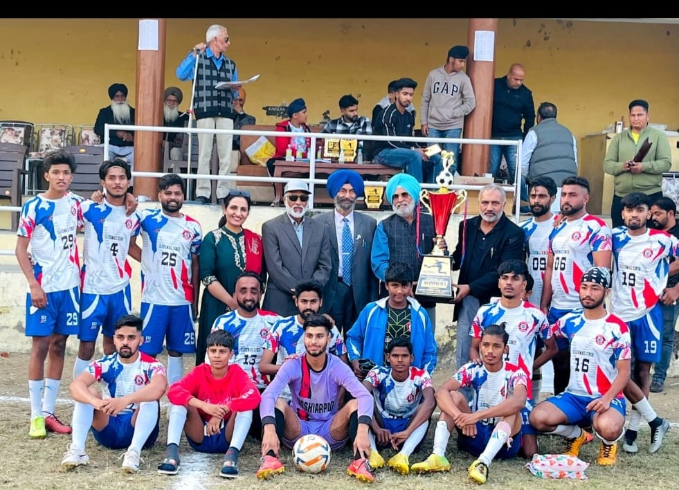 The Gohgaron team won the final of the 43rd Annual Rural Football Tournament of Village Nangal Khiladi.
